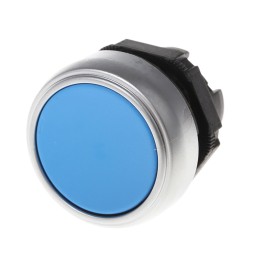 1 pcs - Lovato Platinum Series Blue Spring Return Push Button Head, 22mm Cutout, IP66, IP67, IP69K