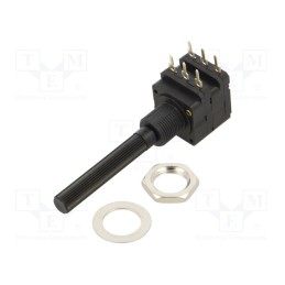 10 pcs : PC16DH10IP06204A2020TA - Potentiometer: shaft, 200kΩ, 200mW, THT, 6mm, plastic, stereo