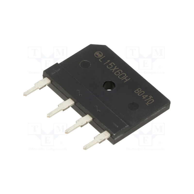 10 pcs : LN15XB60H-7101 - Bridge rectifier: single-phase, Urmax: 600V, If: 15A, Ifsm: 290A