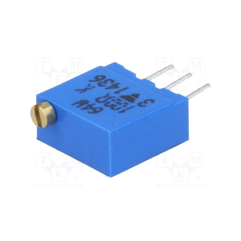 10 pcs : M64W101KB40 - Potentiometer: mounting, multiturn, 100Ω, 500mW, THT, ±10%, linear