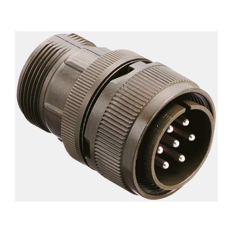 1 pcs - JAE 4 Way Cable Mount MIL Spec Circular Connector Plug, Pin Contacts,Shell Size 14S