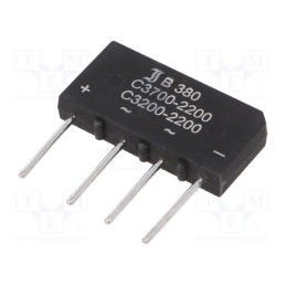 10 pcs : B380C3700A - Bridge rectifier: single-phase, Urmax: 800V, If: 3.7A, Ifsm: 150A