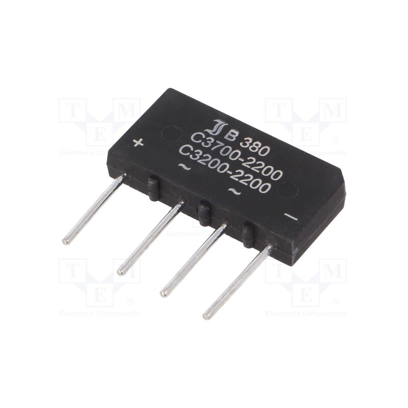 10 pcs : B380C3700A - Bridge rectifier: single-phase, Urmax: 800V, If: 3.7A, Ifsm: 150A