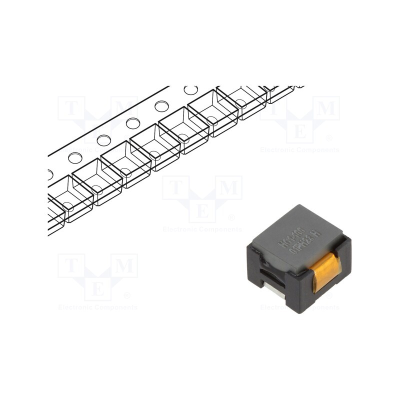 10 pcs : HC1-100-R - Inductor: wire, SMD, 10.5uH, Ioper: 12.79A, 5.7mΩ, ±15%, Isat: 5.3A