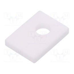 10 pcs : AOS 32 - Heat transfer pad: ceramic, TO126,TO32, L: 8mm, W: 11mm, Thk: 1.5mm
