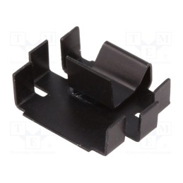 10 pcs : FK220SA220 - Heatsink: moulded, TO220, black, L: 20.5mm, W: 25mm, H: 7mm, 25K/W