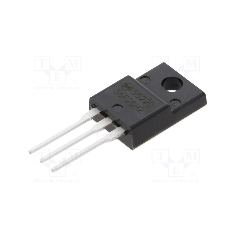 10 pcs : P36F25HP2-5600 - Transistor: N-MOSFET, unipolar, 250V, 36A, 77W, FTO-220AG (SC91)