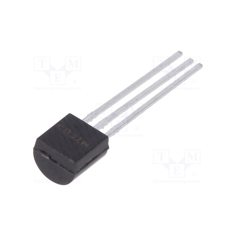 10 pcs : NTE85 - Transistor: NPN, bipolar, 30V, 0.5A, 0.625W, TO92