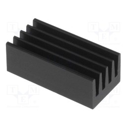 10 pcs : ICKSMDF17SA - Heatsink: extruded, black, L: 17mm, W: 8mm, H: 6mm, 42K/W, aluminium
