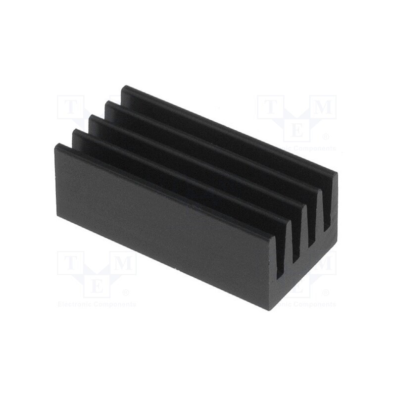 10 pcs : ICKSMDF17SA - Heatsink: extruded, black, L: 17mm, W: 8mm, H: 6mm, 42K/W, aluminium