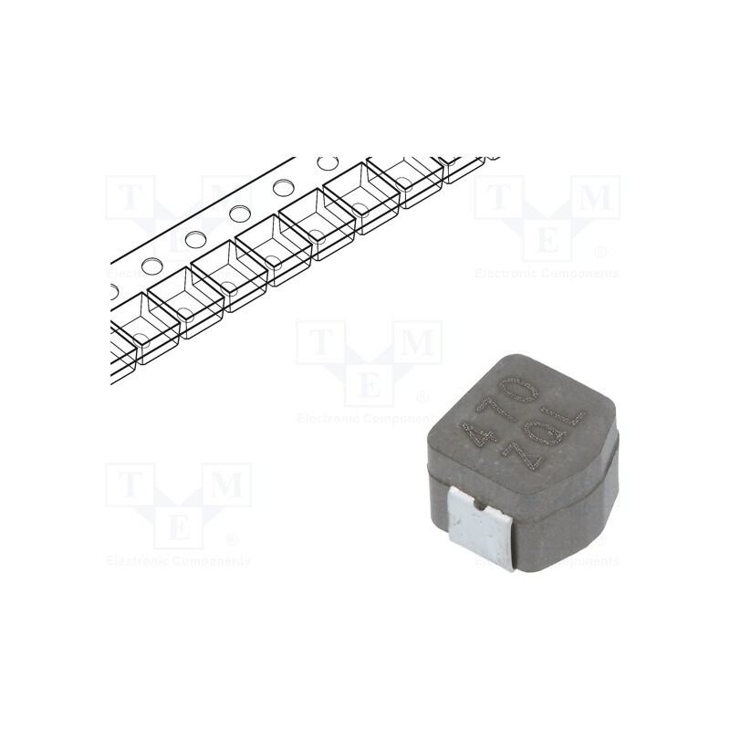 10 pcs : MPLCV0654L470 - Inductor: wire, SMD, 3126, 47uH, Ioper: 2.1A, 175mΩ, -55÷155°C, ±20%