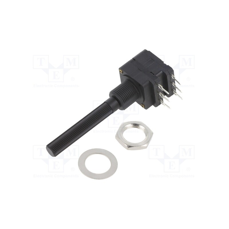 10 pcs : PC16DH10IP06202A2020TA - Potentiometer: shaft, 2kΩ, 200mW, THT, 6mm, plastic, stereo, carbon