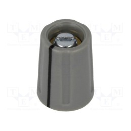10 pcs : A2610038 - Knob, with pointer, ABS, Øshaft: 3mm, Ø10.5x14mm, grey, A2610, A4110