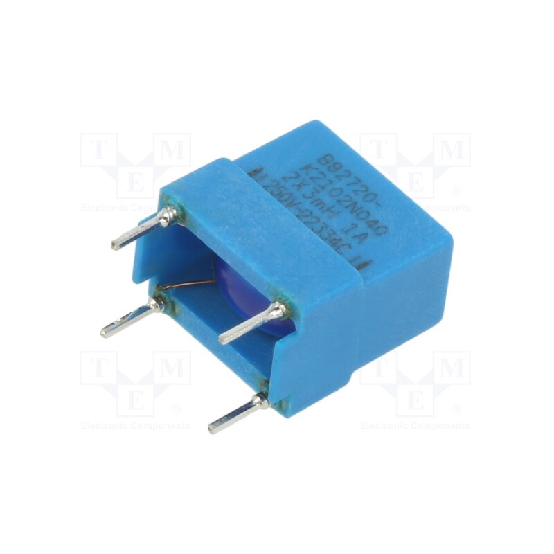 10 pcs : B82720K2102N040 - Inductor: common mode, THT, 3mH, 1A, 220mΩ, -30÷50%, 13x9.5x14mm