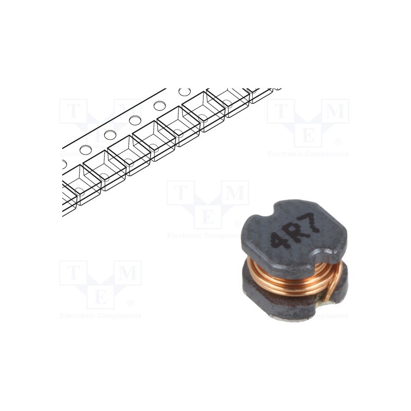 10 pcs : TCK-154 - Inductor: wire, SMD, 4.7uH, 109mΩ, -40÷125°C, ±20%, 4x4.5x3.2mm