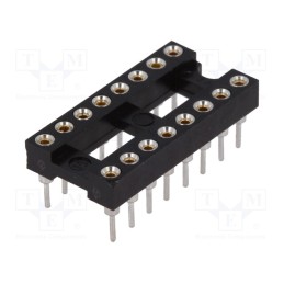20 pcs : DS1001-01-16BT1NSF6S-JKB - Socket: integrated circuits, DIP16, Pitch: 2.54mm, precision, THT