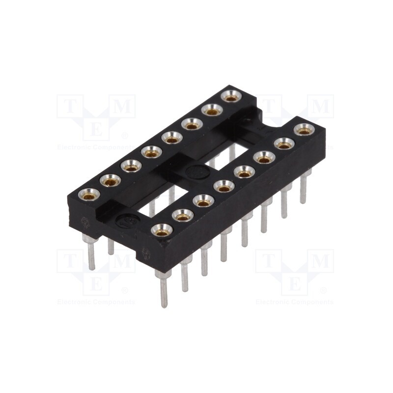 20 pcs : DS1001-01-16BT1NSF6S-JKB - Socket: integrated circuits, DIP16, Pitch: 2.54mm, precision, THT
