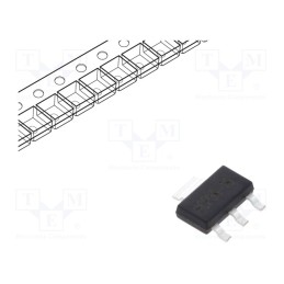 50 pcs : BCP56-16-TP - Transistor: NPN, bipolar, 80V, 1A, 1.5W, SOT223
