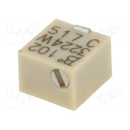 10 pcs : 3224W-1-102E - Potentiometer: mounting, multiturn, 1kΩ, 250mW, SMD, ±10%, linear