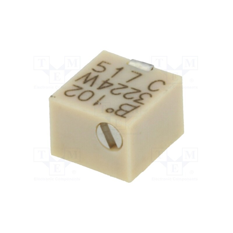 10 pcs : 3224W-1-102E - Potentiometer: mounting, multiturn, 1kΩ, 250mW, SMD, ±10%, linear