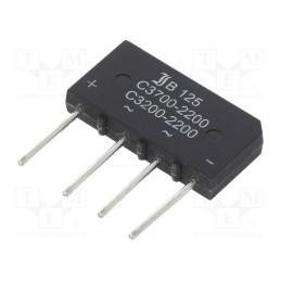 10 pcs : B125C3700A - Bridge rectifier: single-phase, Urmax: 250V, If: 3.7A, Ifsm: 150A