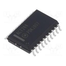 10 pcs : 74ACT244SC - IC: digital, buffer,non-inverting,line driver, Ch: 8, SMD, SO20