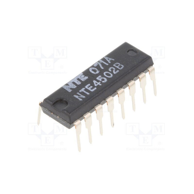10 pcs : NTE4502B - IC: digital, buffer,inverting, Ch: 6, CMOS, THT, DIP16, 3÷18VDC
