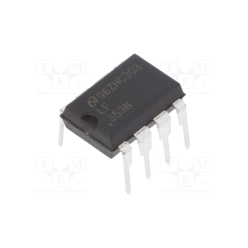 10 pcs : LF353N/NOPB - IC: operational amplifier, 3MHz, 3.5÷18V, Ch: 2, DIP8,
