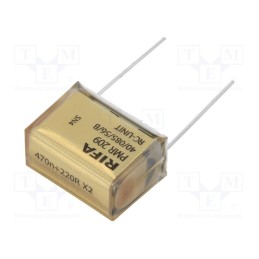 10 pcs : PMR209ME6470M220R30 - Filter: RC, 470nF, 220Ω, THT, 15.3x22x30.5mm, ±20%, Pitch: 25.4mm