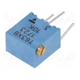 10 pcs : T63XB103KT20 - Potentiometer: mounting, multiturn, 10kΩ, 250mW, ±10%, linear, THT