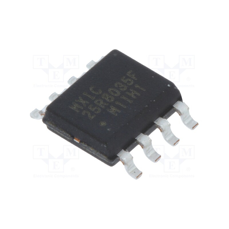 10 pcs : MX25R8035FM1IH1/TUBE - IC: FLASH memory, 8MbFLASH, 108MHz, 1.65÷3.6V, SOP8, serial