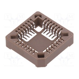 10 pcs : PLCC-28SMD - Socket: integrated circuits, PLCC28, phosphor bronze, tinned, 1A