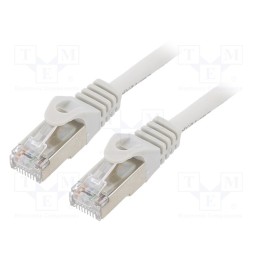 10 pcs : PP6-2M - Patch cord, F/UTP, 6, stranded, CCA, PVC, grey, 2m, RJ45 plug, 26AWG