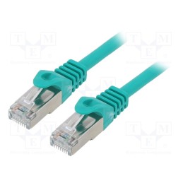 10 pcs : PP6-2M/G - Patch cord, F/UTP, 6, stranded, CCA, PVC, green, 2m, RJ45 plug, 26AWG