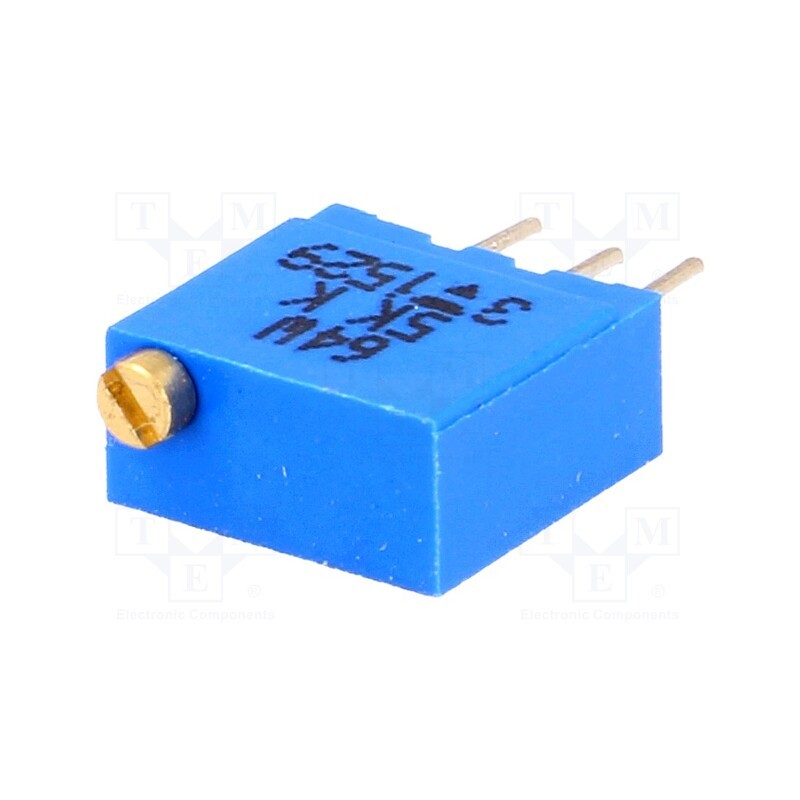 10 pcs : M64W502KB40 - Potentiometer: mounting, multiturn, 5kΩ, 500mW, THT, ±10%, linear