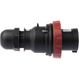 1 pcs - Scame IP66 Red Cable Mount 3P + N + E Power Connector Plug ATEX, IECEx, Rated At 64A, 346 - 415 V