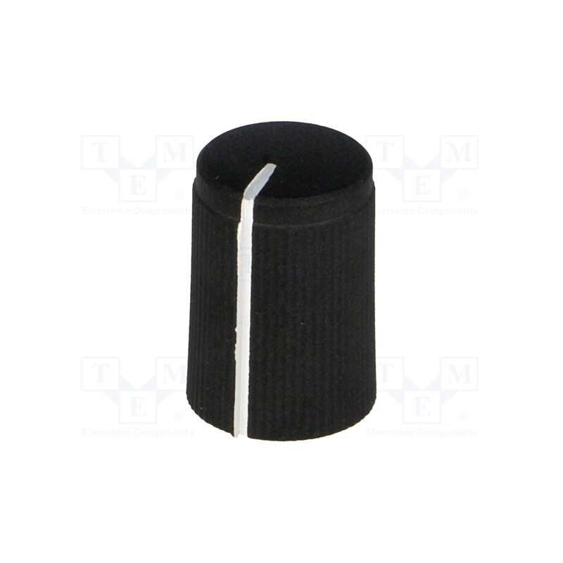 10 pcs : FC7249 - Knob, with pointer, aluminium,plastic, Øshaft: 6mm, Ø10x15mm