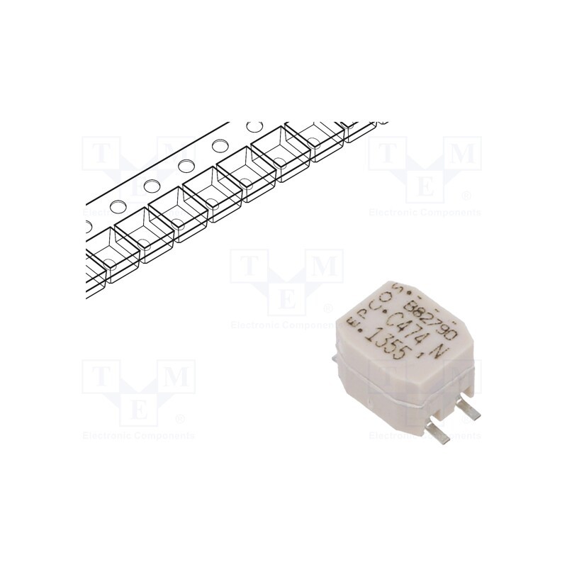 10 pcs : B82790C0474N215 - Inductor: common mode, SMD, 470uH, 500mA, 170mΩ, ±30%, 7.1x6x5.2mm