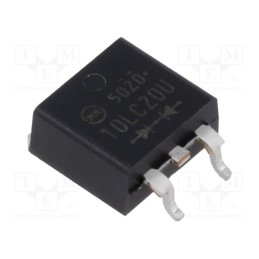 10 pcs : DF10LC20U-7102 - Diode: rectifying, SMD, 200V, 10A, 35ns, STO220 (SC83 similar)