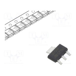 10 pcs : VNN1NV04PTR-E - IC: power switch, low-side, Ch: 1, SMD, SOT223, -40÷150°C, 1.7A, 36V