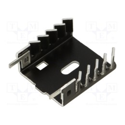 10 pcs : FK 249 SA-220 - Heatsink: extruded, U, black, L: 36.2mm, W: 30.4mm, H: 36.2mm, 17K/W