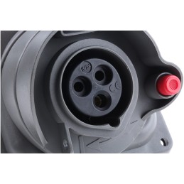 1 pcs - Legrand, HYPRA IP44, IP45 Blue Panel Mount 2P + E Right Angle Industrial Power Socket, Rated At 16A, 230 V