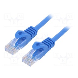 10 pcs : PP6U-1M/B - Patch cord, U/UTP, 6, stranded, CCA, PVC, blue, 1m, 26AWG, Cablexpert