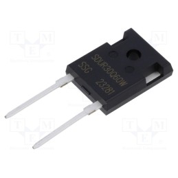 10 pcs : SDUR30Q60W - Diode: rectifying, THT, 300V, 30A, , TO247AC, Ufmax: 1.8V, 40ns