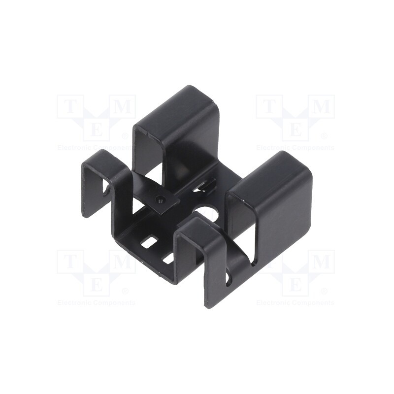 10 pcs : ATS-PCB1032 - Heatsink: extruded, U, TO220, black, L: 21.6mm, W: 25.4mm, H: 12.7mm