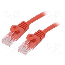 10 pcs : PP6U-2M/R - Patch cord, U/UTP, 6, stranded, CCA, PVC, red, 2m, 26AWG, Cablexpert