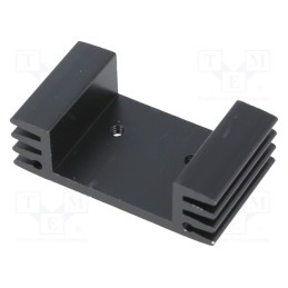 10 pcs : HS-143 - Heatsink: extruded, U, TO220, black, L: 25mm, W: 43mm, H: 13mm, screw