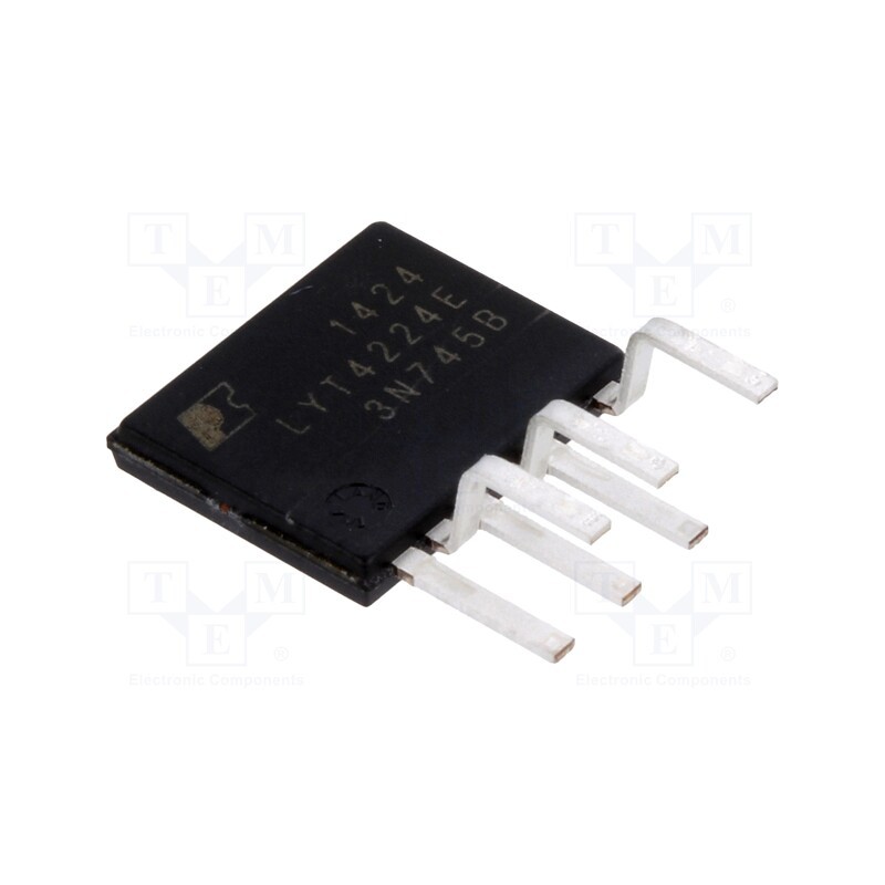10 pcs : LYT4224E - IC: PMIC, AC/DC switcher,LED driver, 160÷308V, Ubr: 725V, eSIP-7C