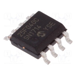 10 pcs : SST25PF040C-40I/SN - IC: FLASH memory, 4MbFLASH, SDI,SPI, 40MHz, 2.3÷3.6V, SO8, serial