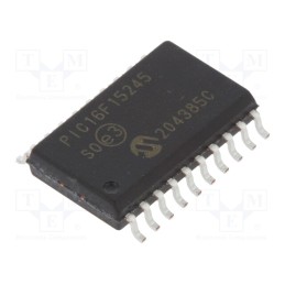 10 pcs : PIC16F15245-I/SO - IC: PIC microcontroller, 14kB, 32MHz, 1.8÷5.5VDC, SMD, SO20-W,